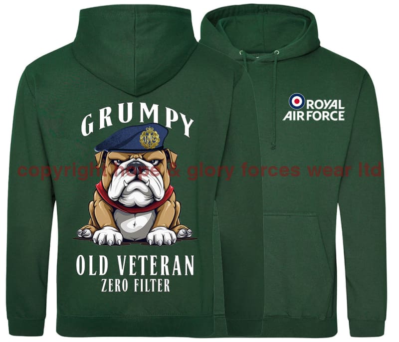 Grumpy Old RAF Veteran Double Side Printed Hoodie