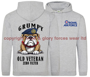 Grumpy Old RAF Veteran Double Side Printed Hoodie