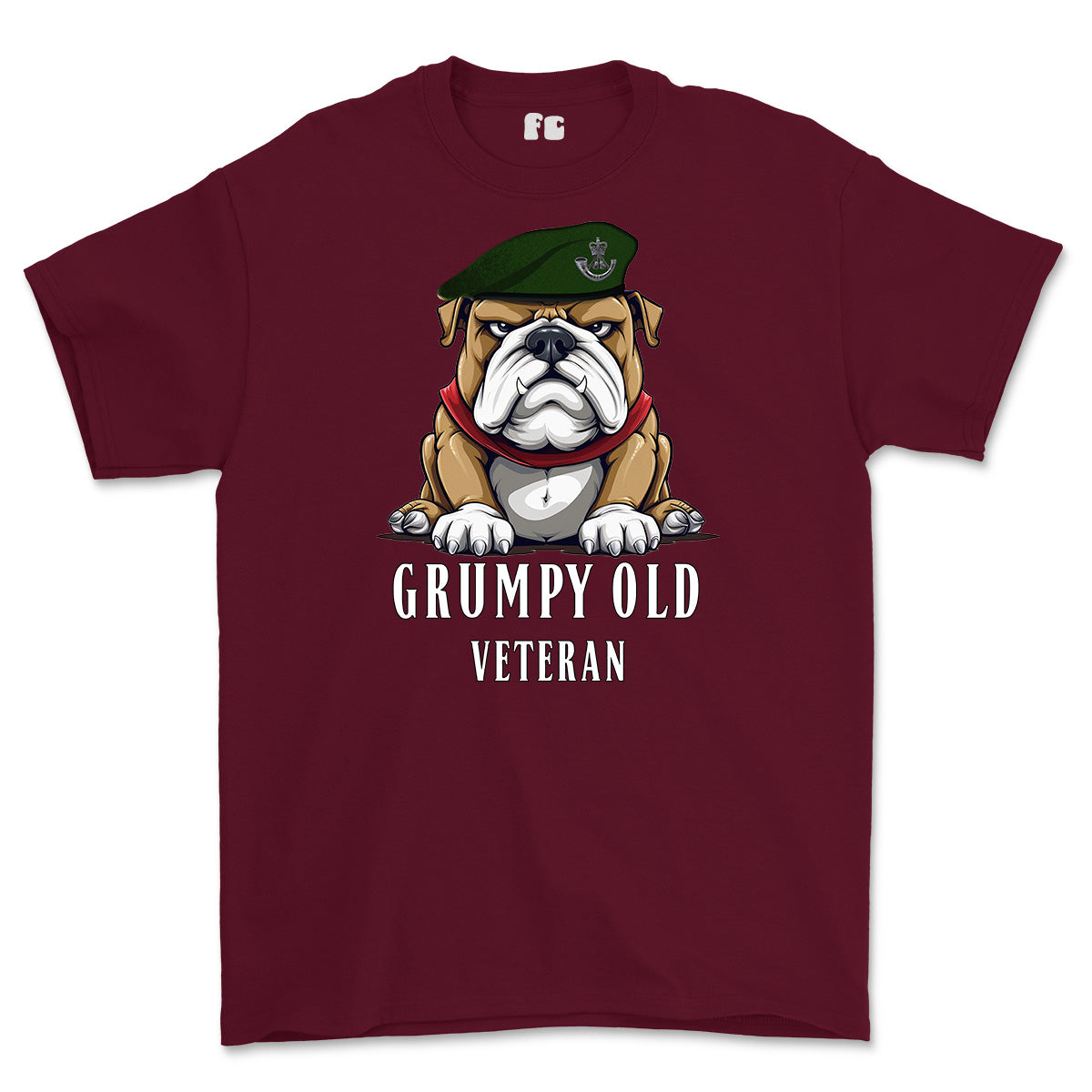 Grumpy Old Rifles Regiment Veteran Printed T-Shirt