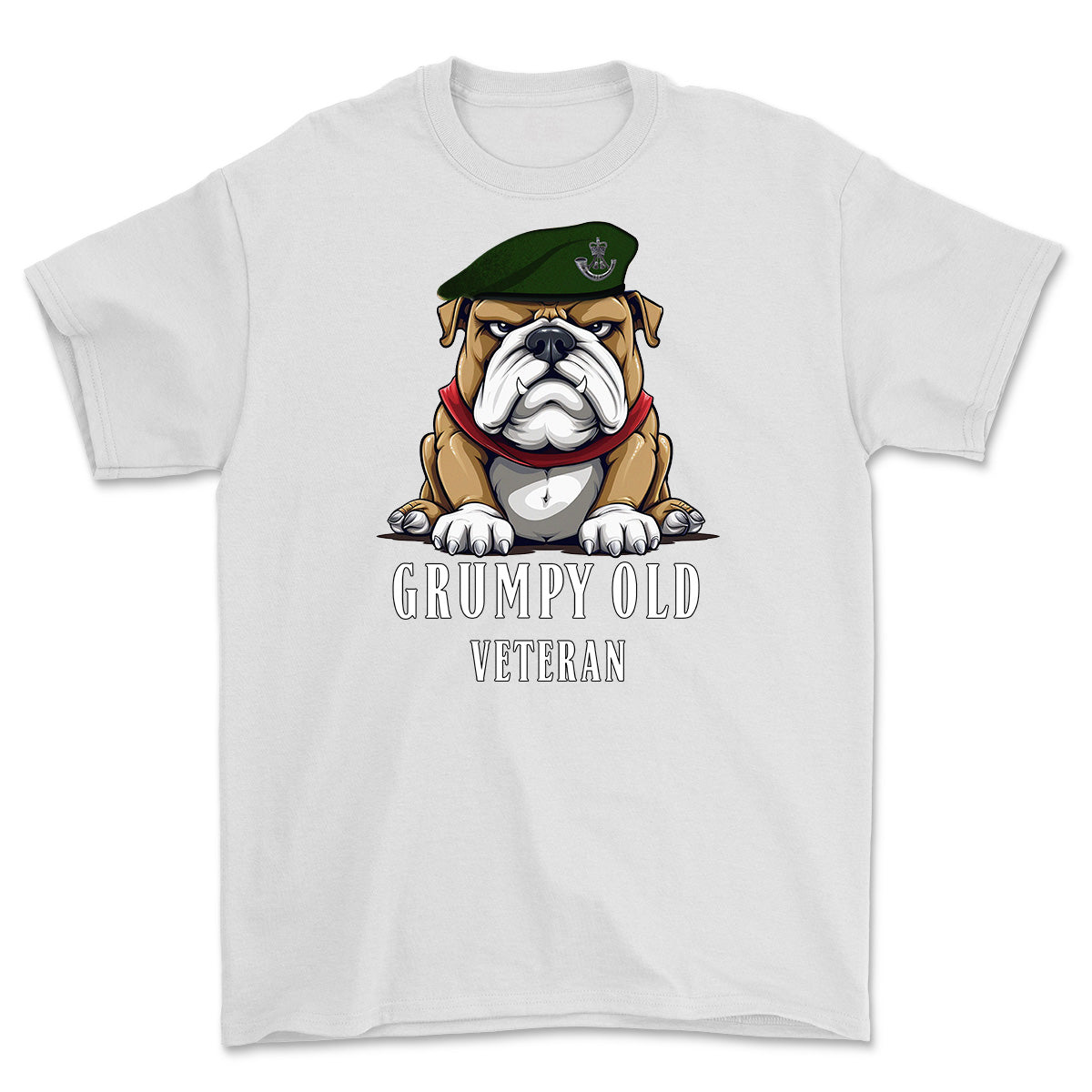 Grumpy Old Rifles Regiment Veteran Printed T-Shirt