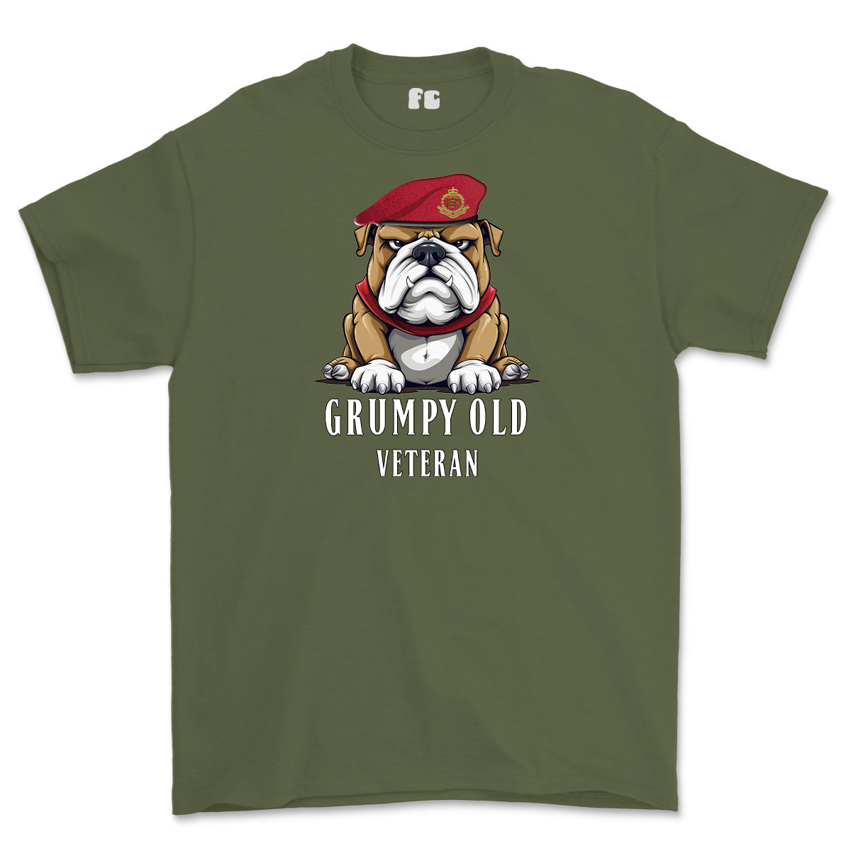 Grumpy Old Royal Military Police Veteran Printed T-Shirt