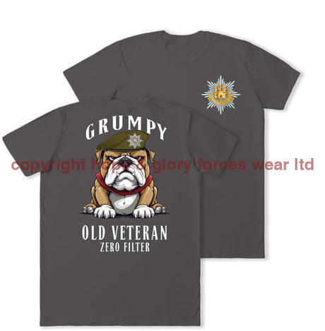 Grumpy Old Royal Anglian Veteran Double Print T-Shirt