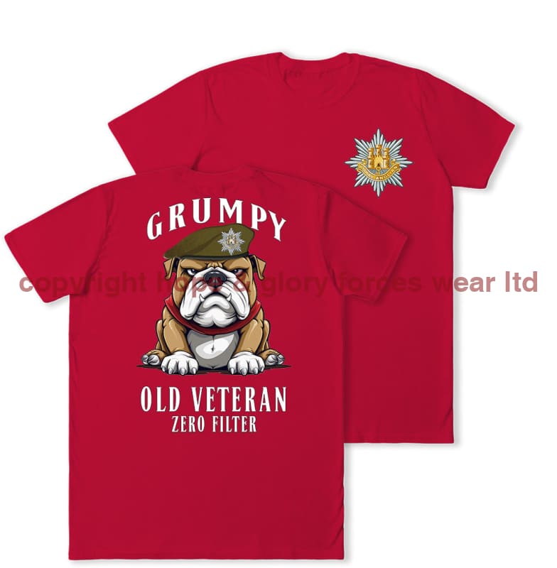 Grumpy Old Royal Anglian Veteran Double Print T-Shirt