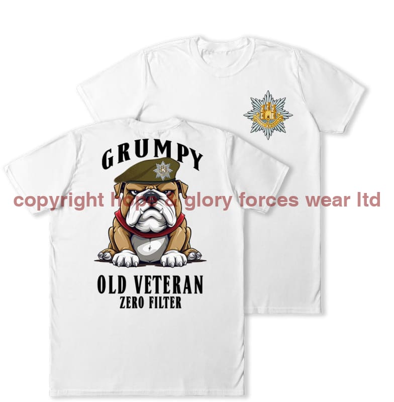 Grumpy Old Royal Anglian Veteran Double Print T-Shirt