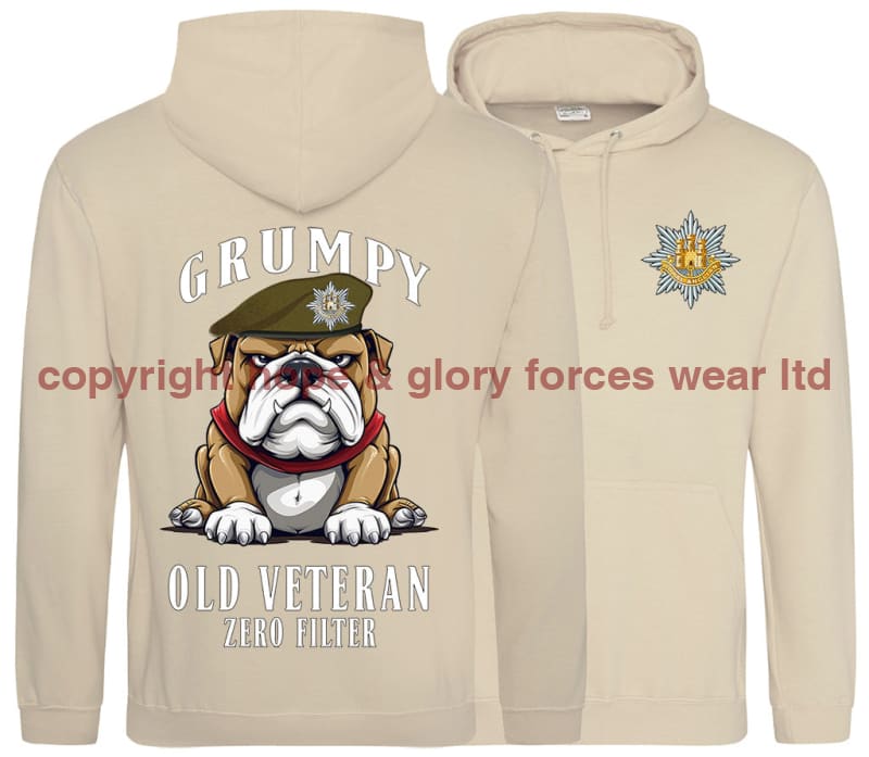 Grumpy Old Royal Anglian Veteran Double Side Printed Hoodie