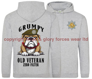 Grumpy Old Royal Anglian Veteran Double Side Printed Hoodie