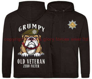 Grumpy Old Royal Anglian Veteran Double Side Printed Hoodie