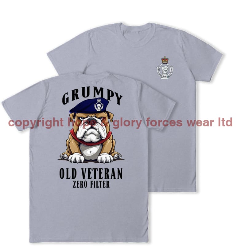 Grumpy Old Royal Armoured Corps Veteran Double Print T-Shirt