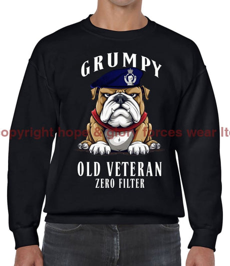 Grumpy Old Royal Armoured Corps Veteran Front Printed Sweater