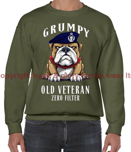 Grumpy Old Royal Armoured Corps Veteran Front Printed Sweater