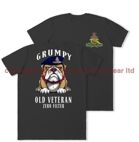 Grumpy Old Royal Artillery Veteran Double Print T-Shirt