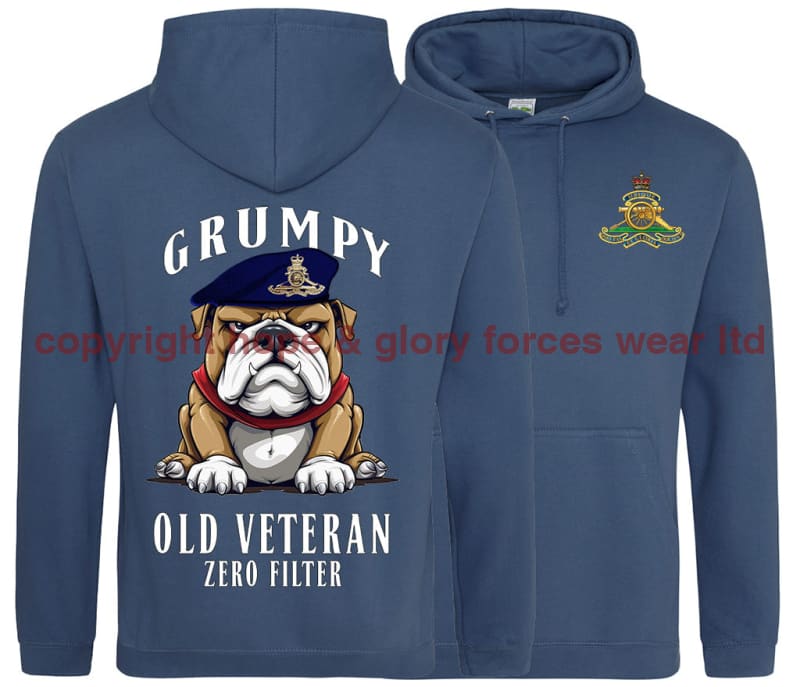 Grumpy Old Royal Artillery Veteran Double Side Printed Hoodie