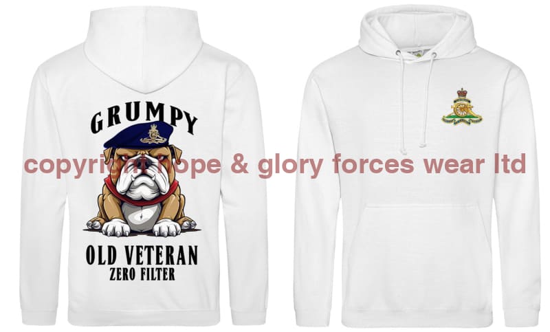 Grumpy Old Royal Artillery Veteran Double Side Printed Hoodie