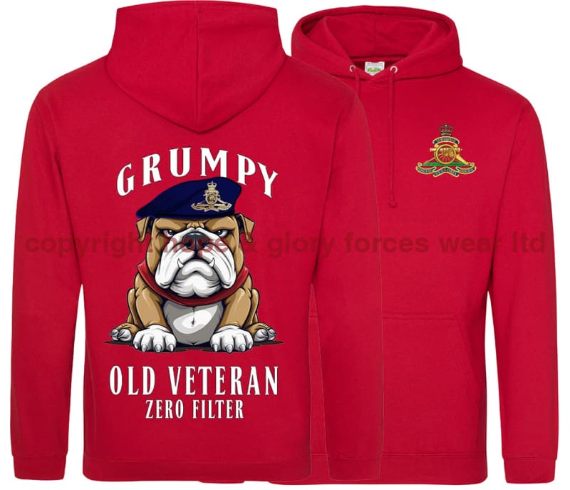 Grumpy Old Royal Artillery Veteran Double Side Printed Hoodie