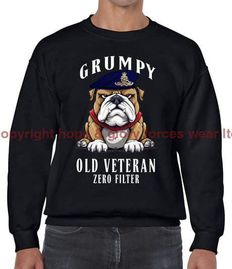 Grumpy Old Royal Artillery Veteran Front Printed Sweater