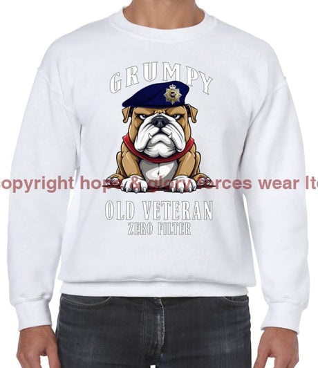 Grumpy Old Royal Corps Of Transport Veteran Front Printed Sweater