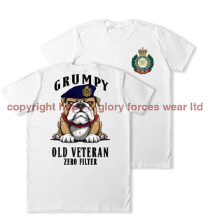 Grumpy Old Royal Engineers Veteran Double Print T-Shirt