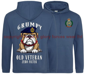 Grumpy Old Royal Engineers Veteran Double Side Printed Hoodie