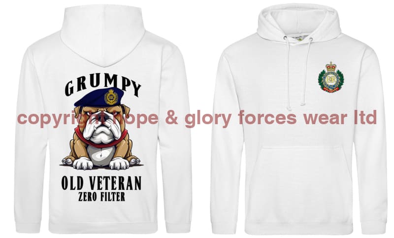 Grumpy Old Royal Engineers Veteran Double Side Printed Hoodie