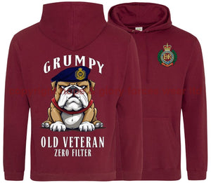 Grumpy Old Royal Engineers Veteran Double Side Printed Hoodie