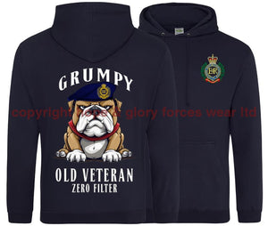 Grumpy Old Royal Engineers Veteran Double Side Printed Hoodie