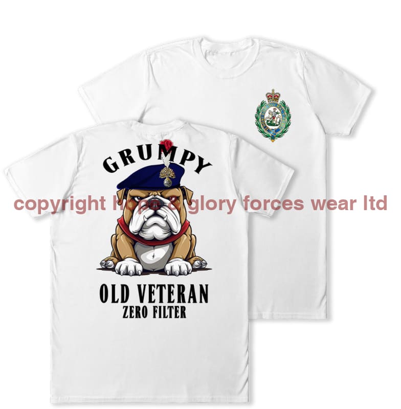 Grumpy Old Fusilier Veteran Double Print T-Shirt