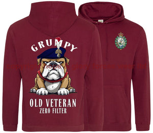 Grumpy Old Fusilier Veteran Double Side Printed Hoodie