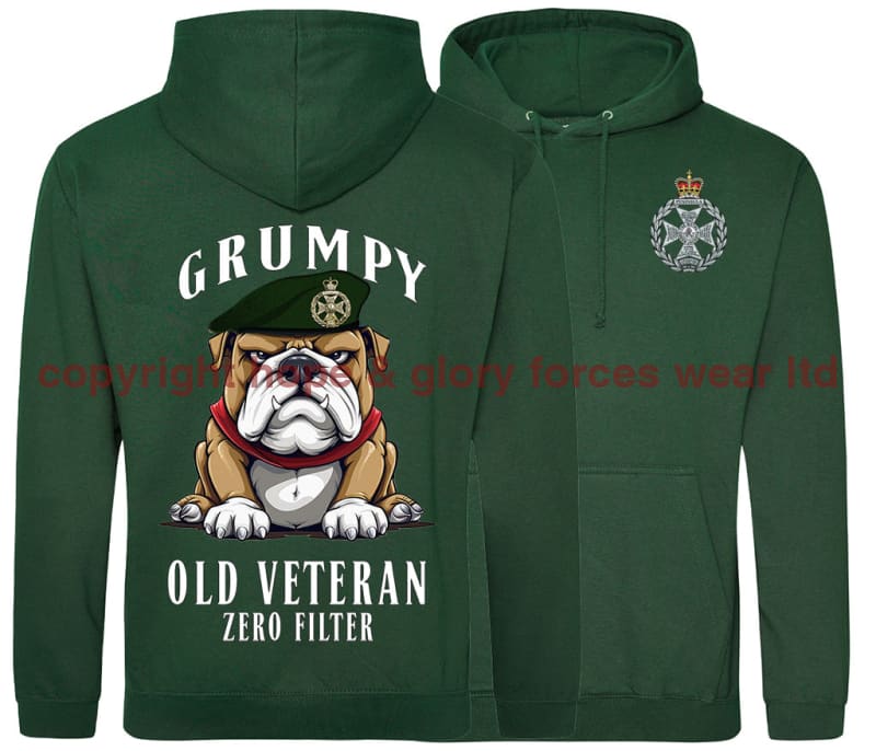 Grumpy Old Royal Green Jackets Veteran Double Side Printed Hoodie