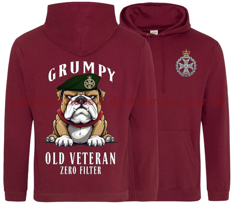 Grumpy Old Royal Green Jackets Veteran Double Side Printed Hoodie