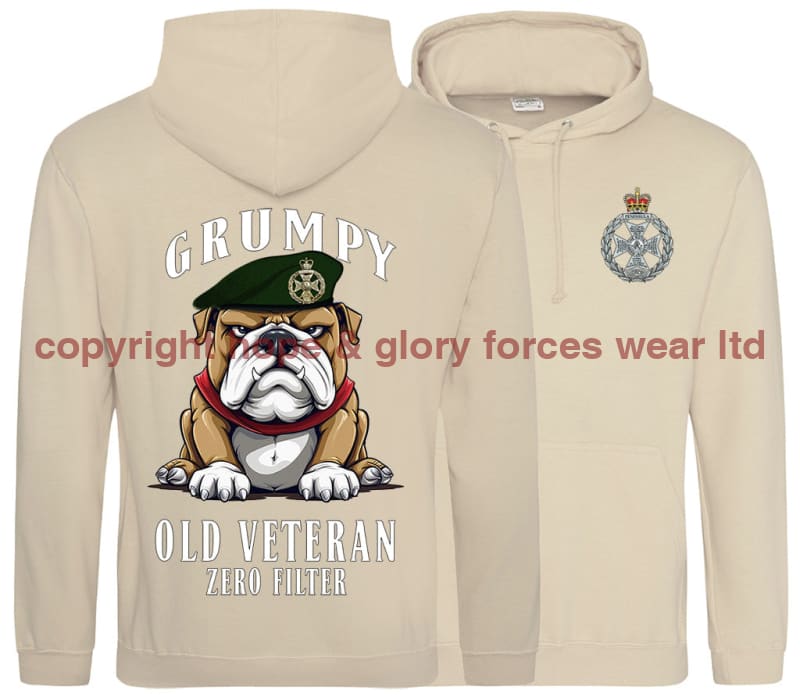 Grumpy Old Royal Green Jackets Veteran Double Side Printed Hoodie