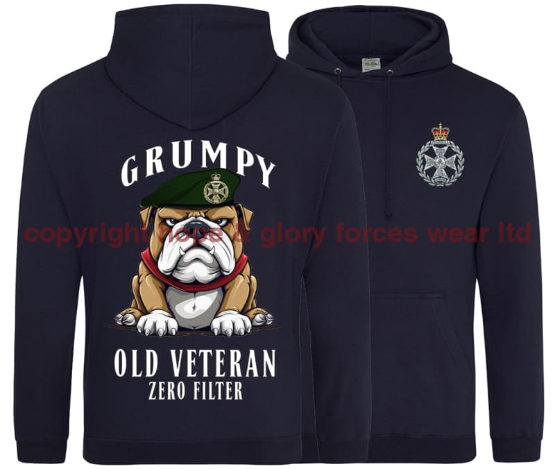 Grumpy Old Royal Green Jackets Veteran Double Side Printed Hoodie