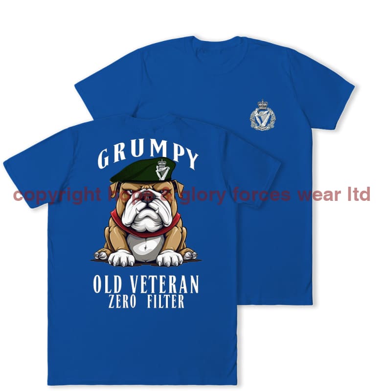 Grumpy Old Royal Irish Regiment Veteran Double Print T-Shirt