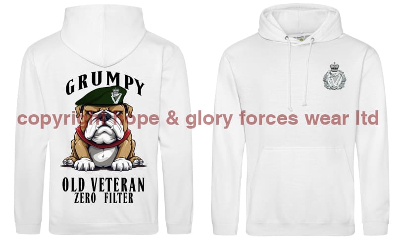 Grumpy Old Royal Irish Regiment Veteran Double Side Printed Hoodie