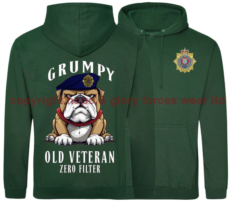 Grumpy Old Royal Logistic Corps Veteran Double Side Printed Hoodie