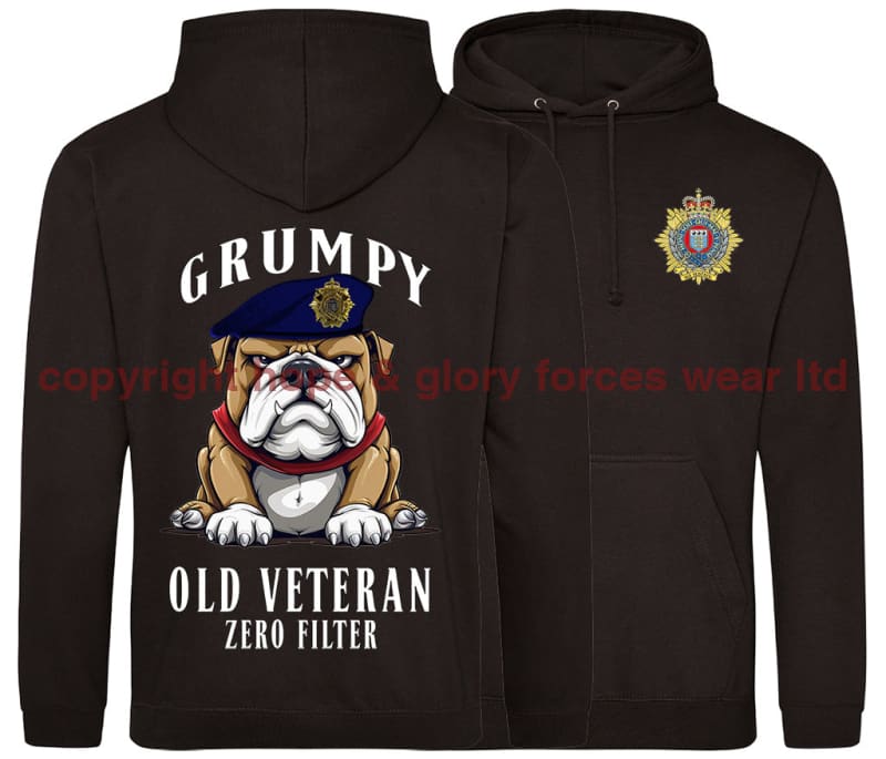 Grumpy Old Royal Logistic Corps Veteran Double Side Printed Hoodie