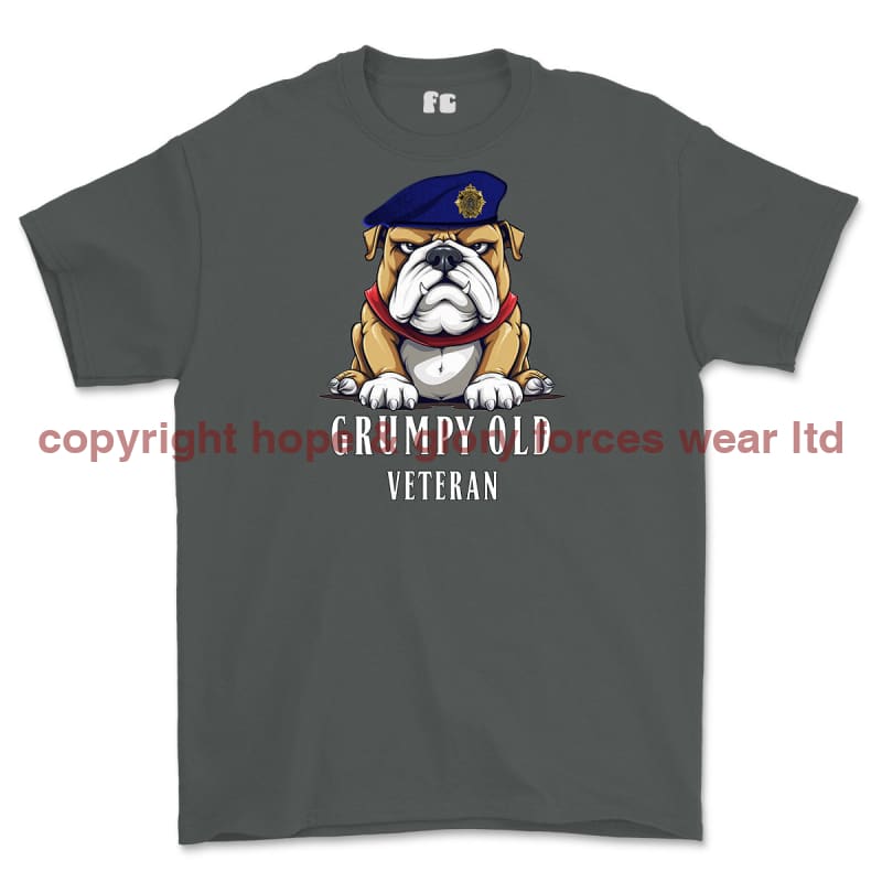 Grumpy Old Royal Logistic Corps Veteran Printed T-Shirt