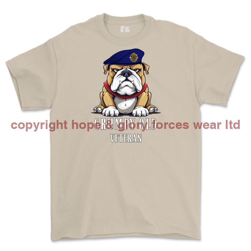 Grumpy Old Royal Logistic Corps Veteran Printed T-Shirt