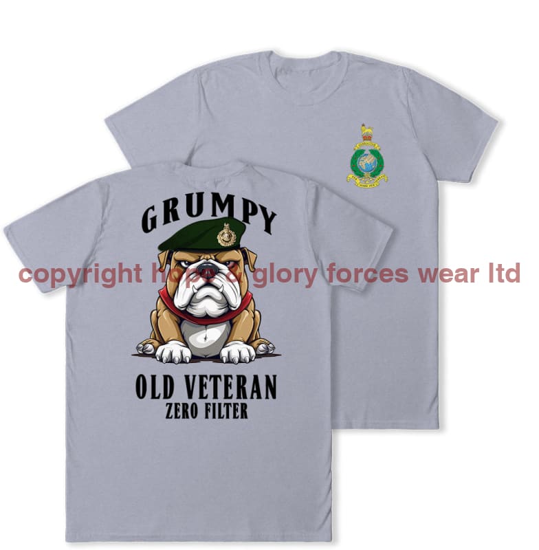 Grumpy Old Royal Marines Veteran Double Print T-Shirt