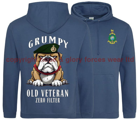 Grumpy Old Royal Marines Veteran Double Side Printed Hoodie