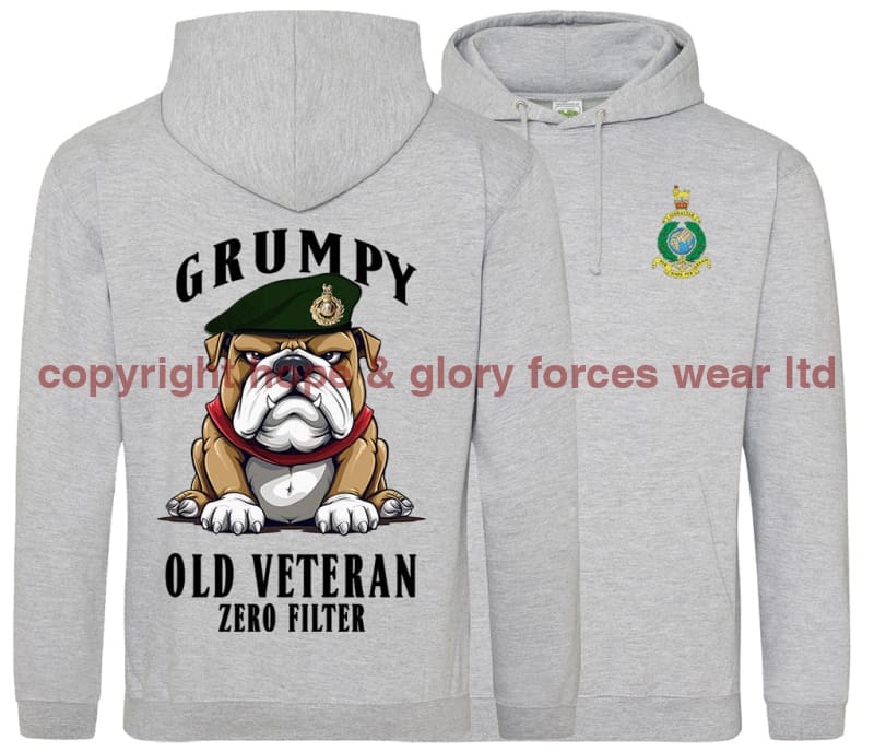 Grumpy Old Royal Marines Veteran Double Side Printed Hoodie