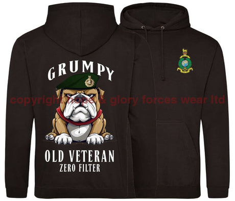 Grumpy Old Royal Marines Veteran Double Side Printed Hoodie