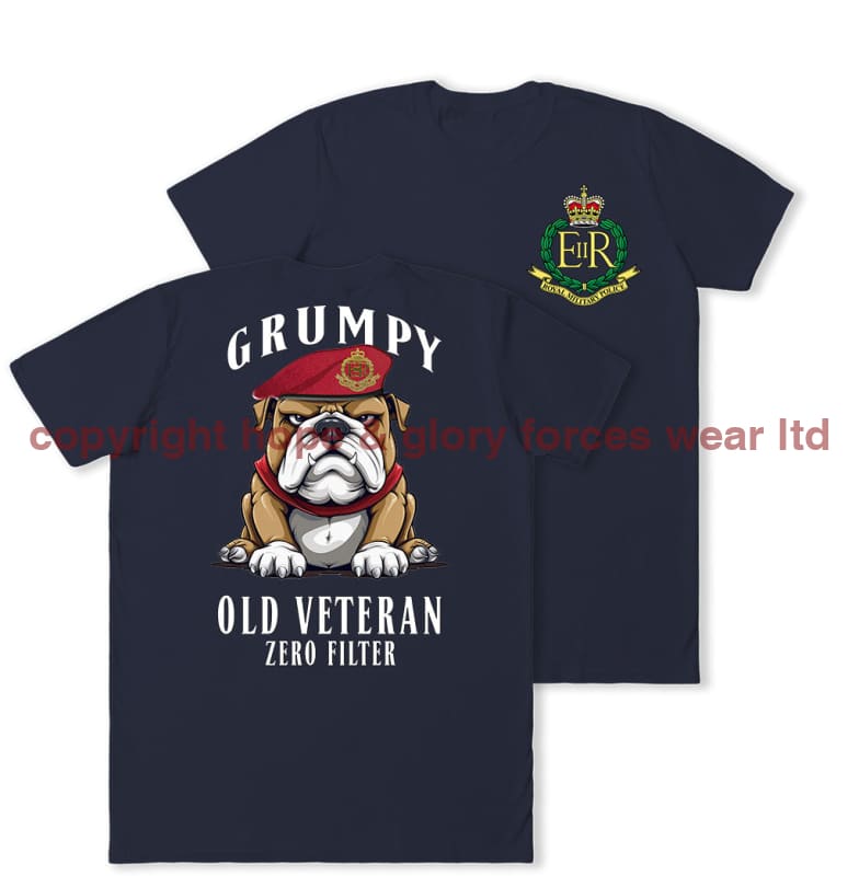 Grumpy Old Royal Military Police Veteran Double Print T-Shirt