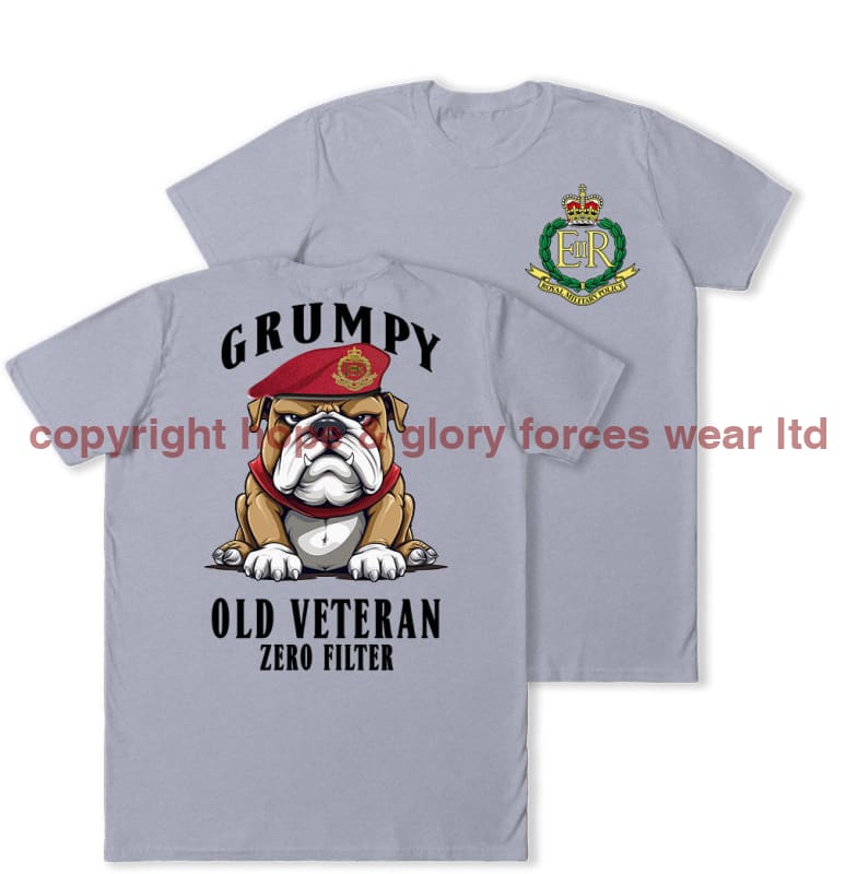 Grumpy Old Royal Military Police Veteran Double Print T-Shirt