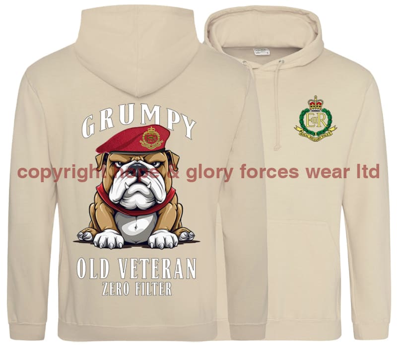 Grumpy Old Royal Military Police Veteran Double Side Printed Hoodie