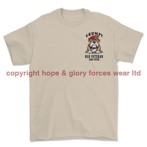 Grumpy Old Royal Military Police Veteran Left Chest Printed T-Shirt