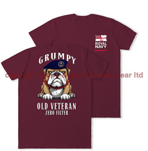 Grumpy Old Royal Navy Veteran Double Print T-Shirt