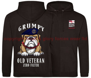 Grumpy Old Royal Navy Veteran Double Side Printed Hoodie