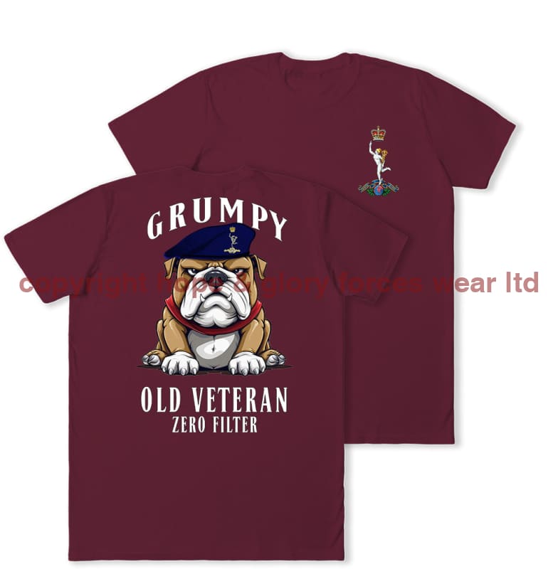 Grumpy Old Royal Signals Veteran Double Print T-Shirt