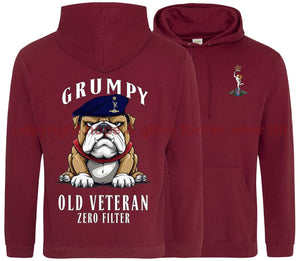 Grumpy Old Royal Signals Veteran Double Side Printed Hoodie