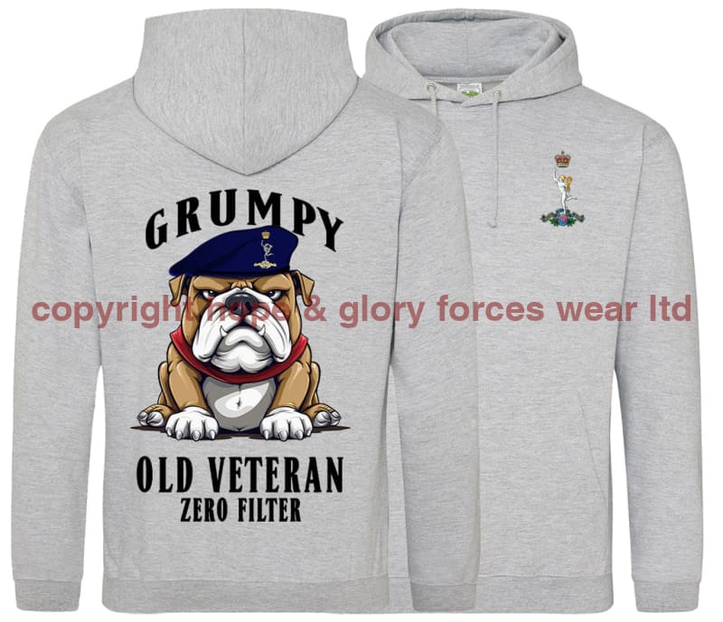 Grumpy Old Royal Signals Veteran Double Side Printed Hoodie